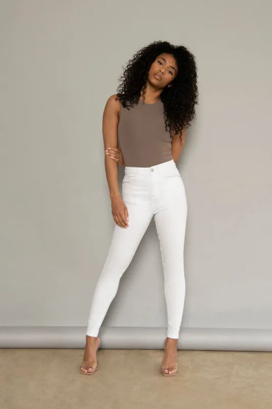 Lift & Shape Jeans - White sold by LOVALL