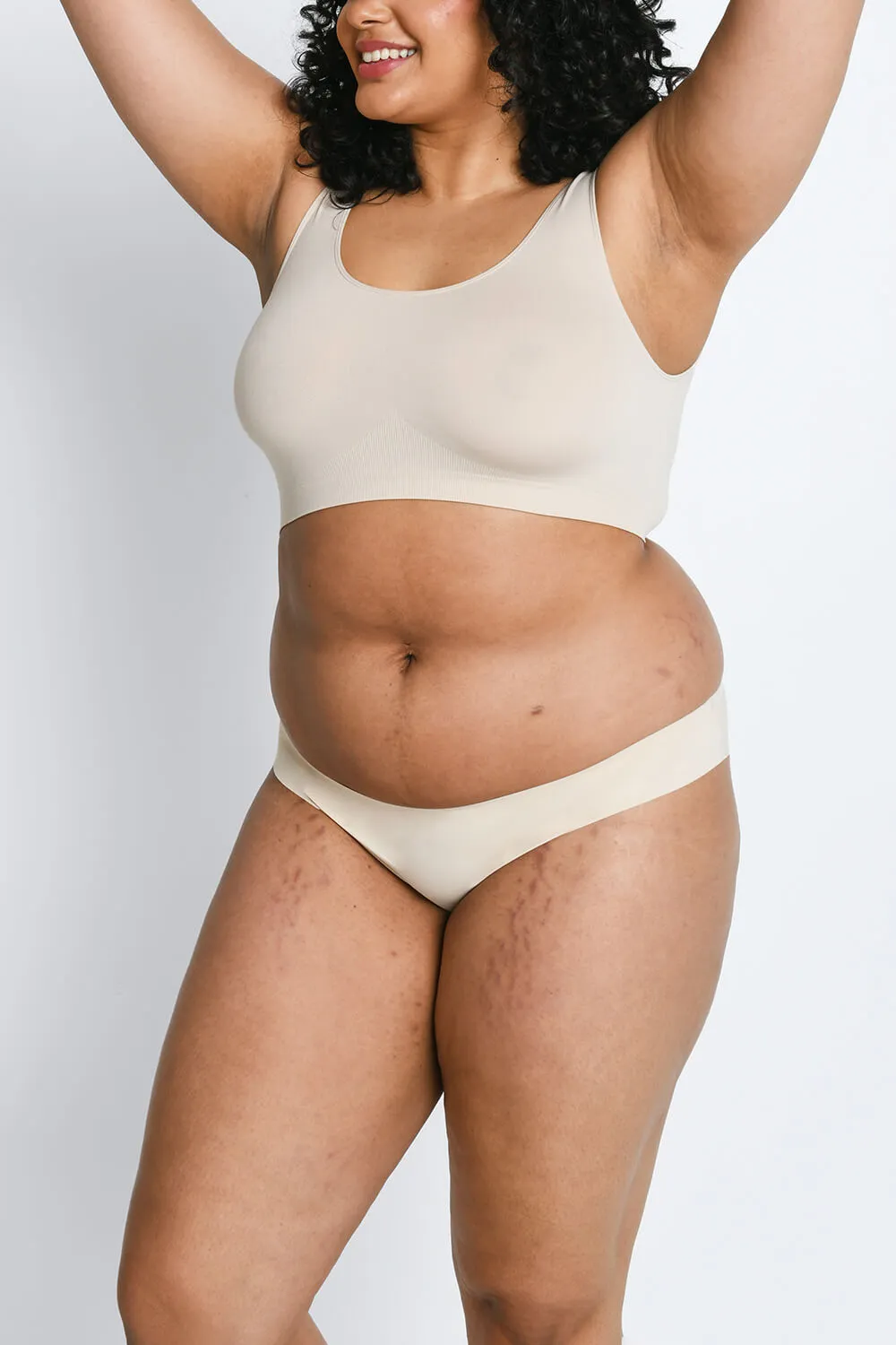 Curve Seamless Bikini Knickers 3 Pack - Beige sold by LOVALL