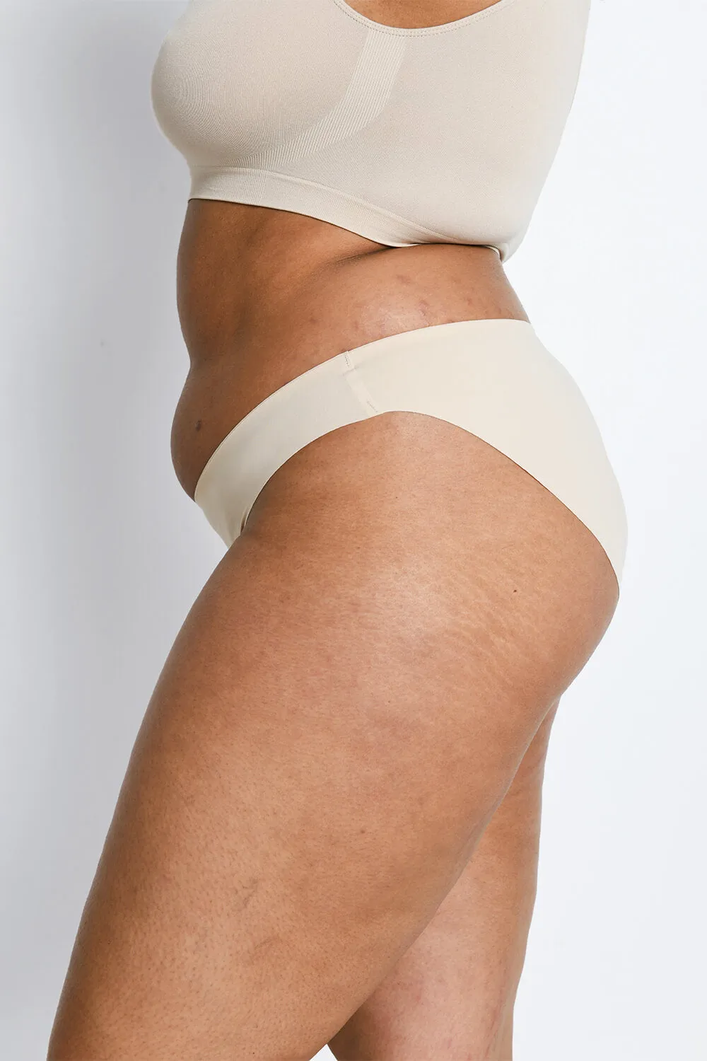 Curve Seamless High Leg Knickers 3 Pack - Beige sold by LOVALL product image thumbnail 3