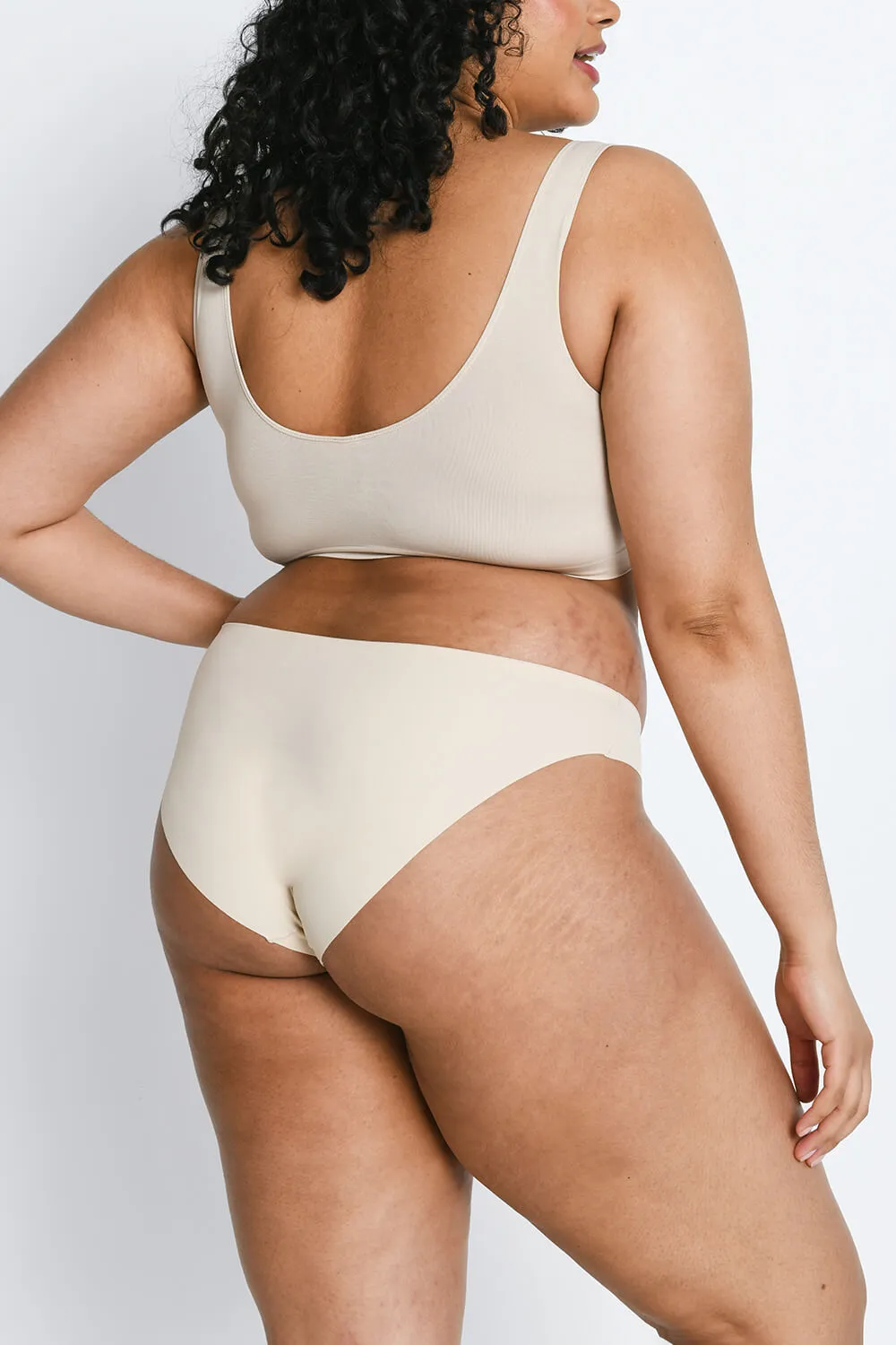 Curve Seamless High Leg Knickers 3 Pack - Beige sold by LOVALL product image thumbnail 5