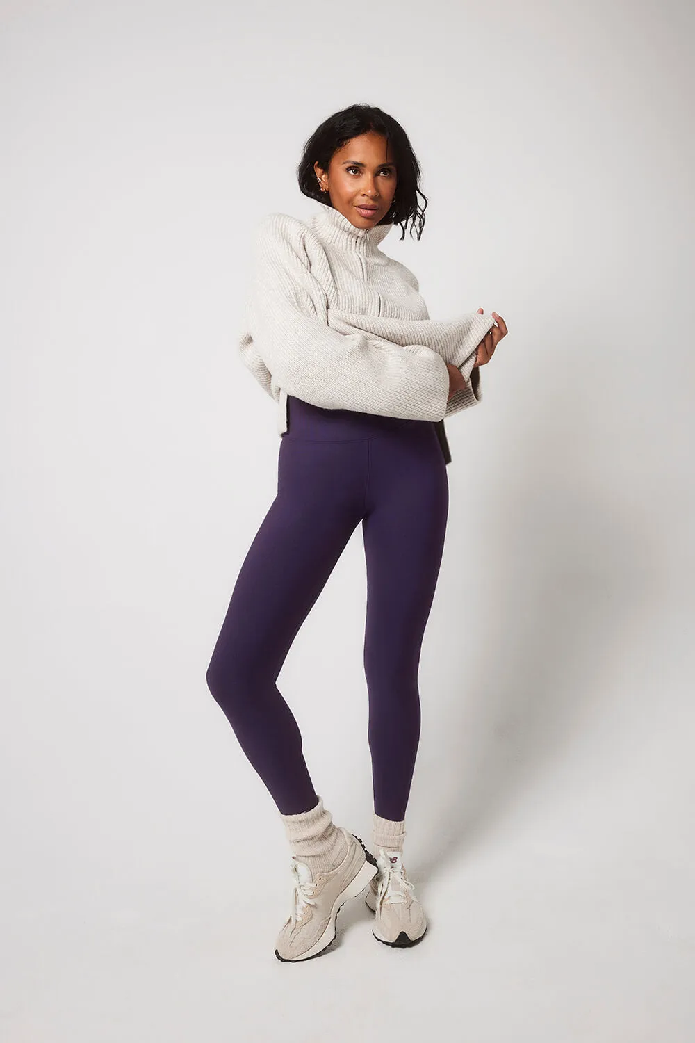 Winter Everyday High Waisted Leggings - Midnight Plum sold by LOVALL