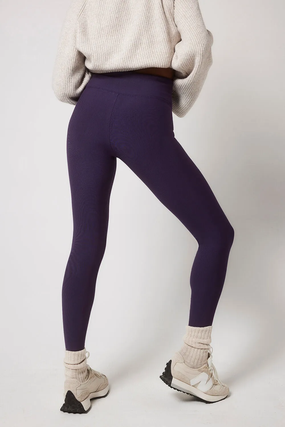 Winter Everyday High Waisted Leggings - Midnight Plum sold by LOVALL product image thumbnail 2