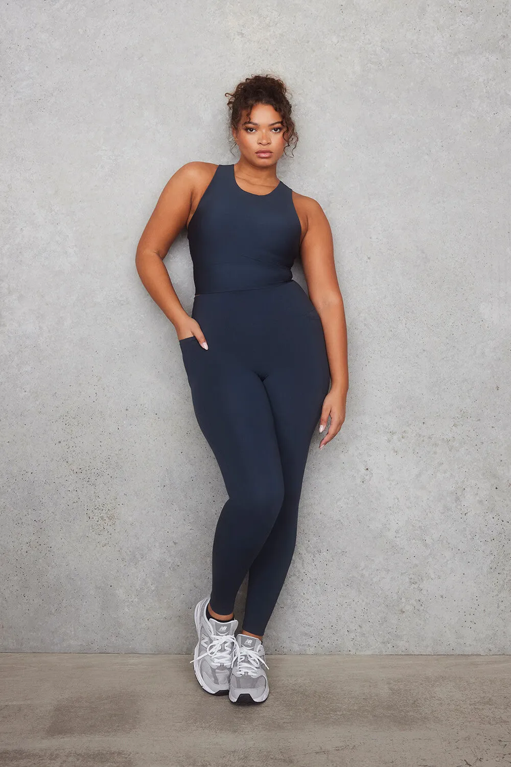 Curve Empower Leggings - Vintage Navy sold by LOVALL product image thumbnail 2