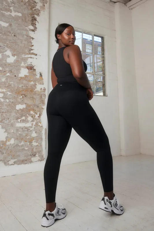 Curve Revitalise 7/8 High Waisted Leggings - Midnight Black sold by LOVALL