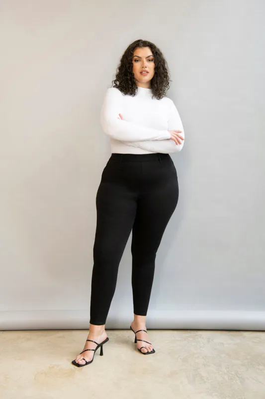 Curve Ultimate Ankle Grazer Jeggings - Black sold by LOVALL