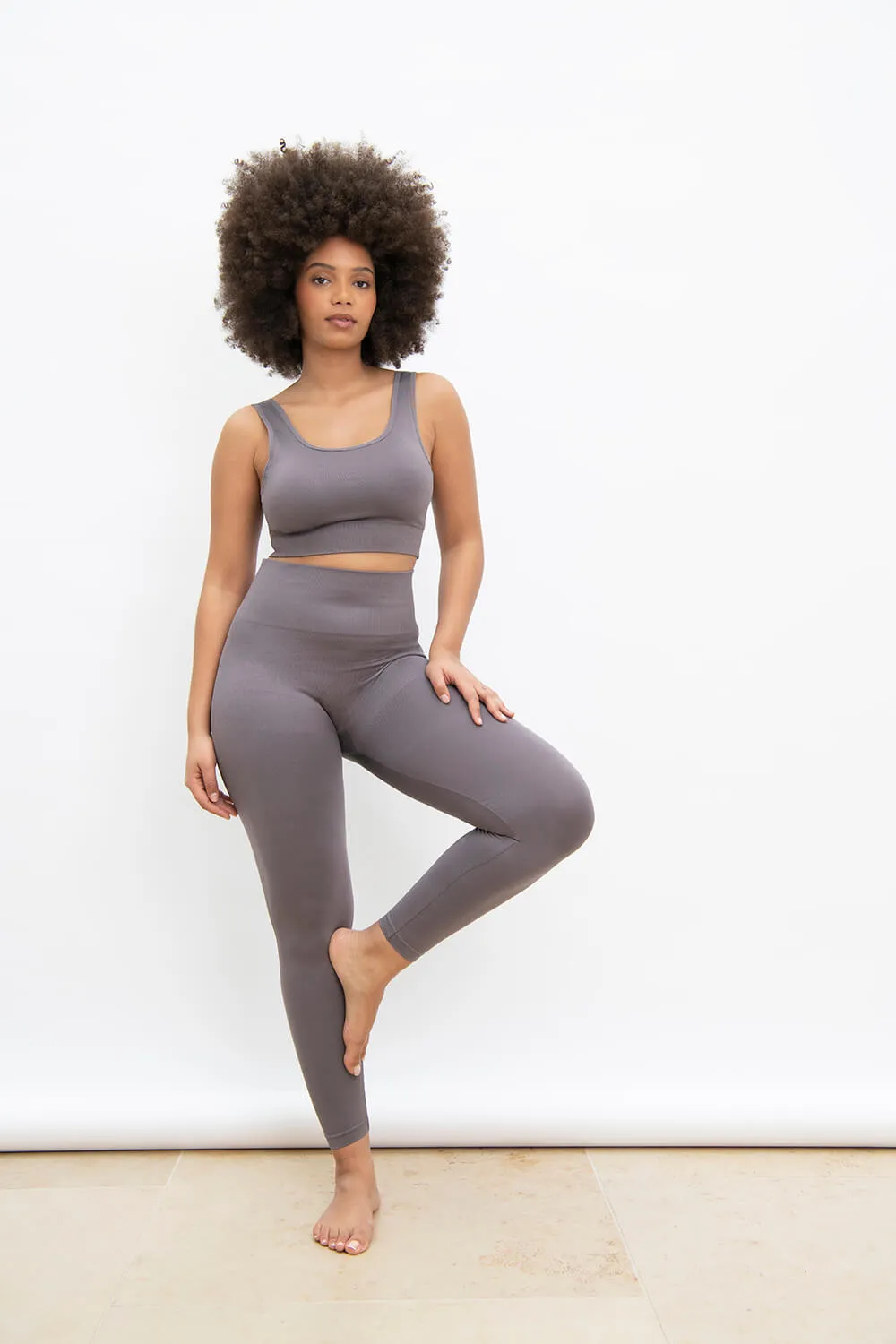 Ultimate High Waisted Seamless Leggings - Deep Mauve sold by LOVALL product image thumbnail 2