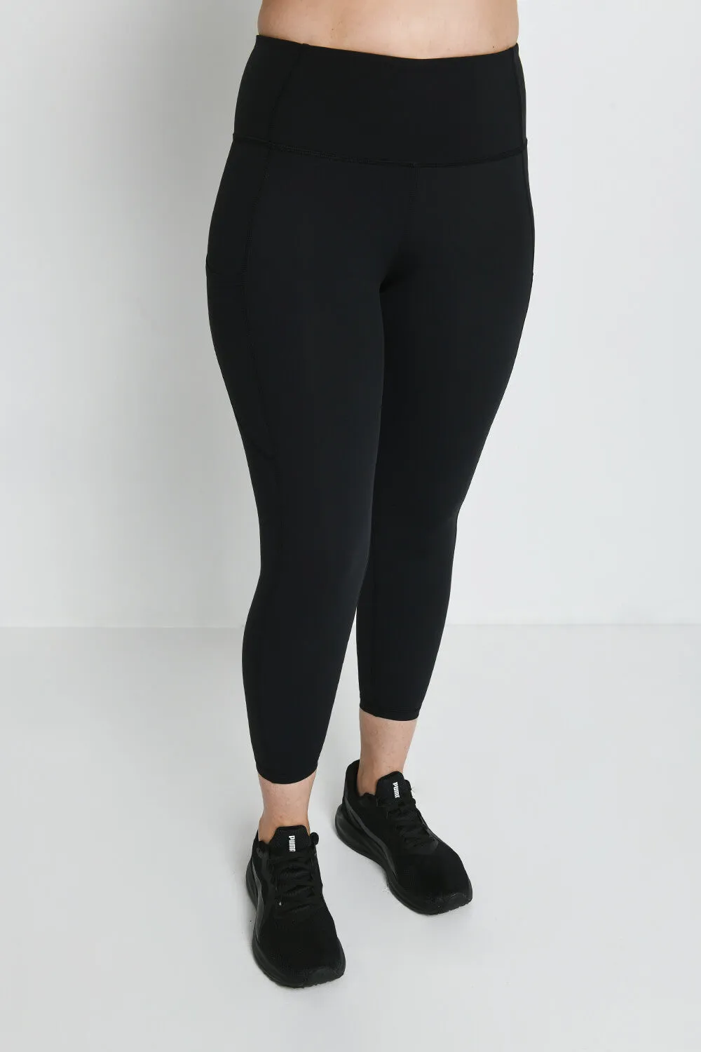 Energise 7/8 High Waisted Gym Leggings - Midnight Black sold by LOVALL product image thumbnail 3
