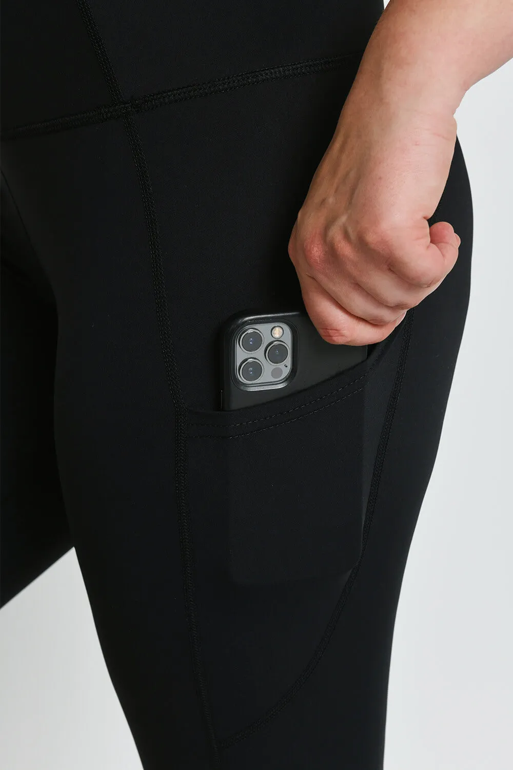 Energise 7/8 High Waisted Gym Leggings - Midnight Black sold by LOVALL product image thumbnail 4