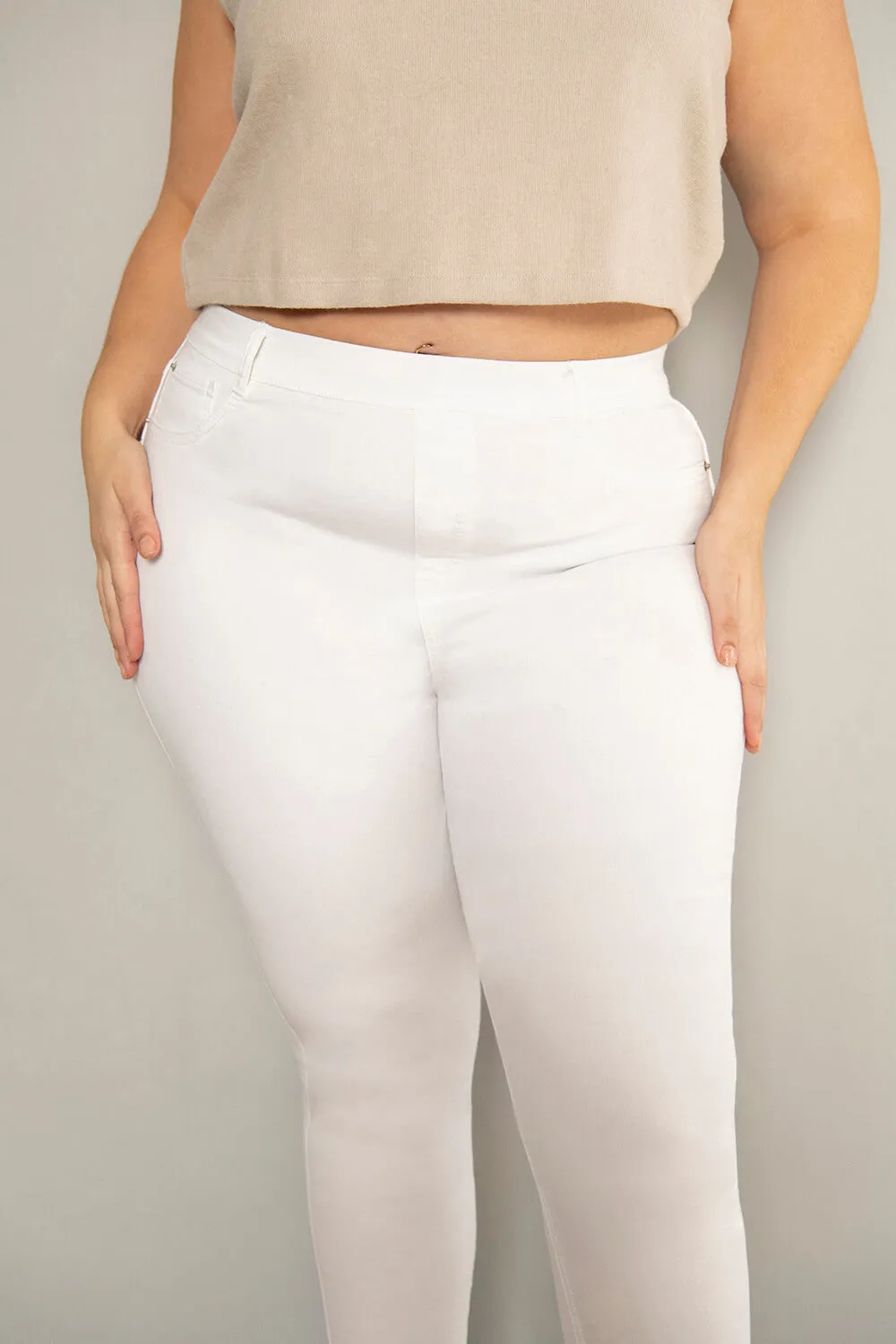Curve Ultimate Ankle Grazer Jeggings - White sold by LOVALL product image thumbnail 5