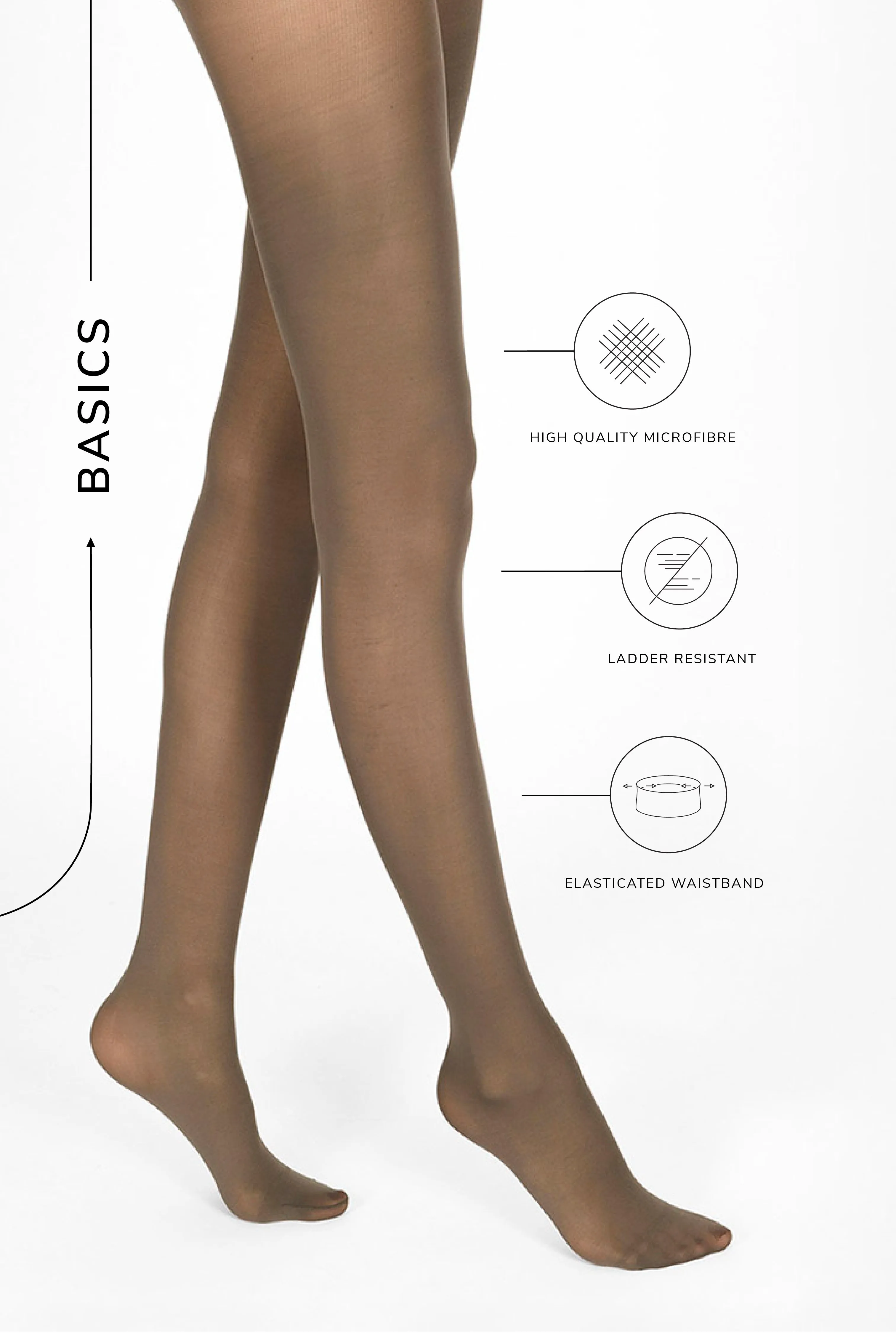 40 Denier Tights - Storm Grey sold by LOVALL product image thumbnail 3