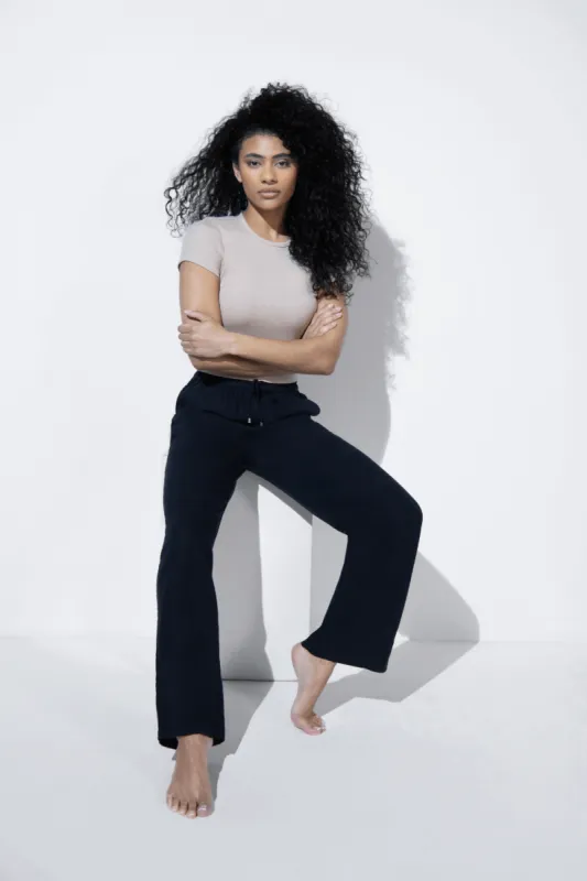 Everyday Linen Trousers - Black sold by LOVALL