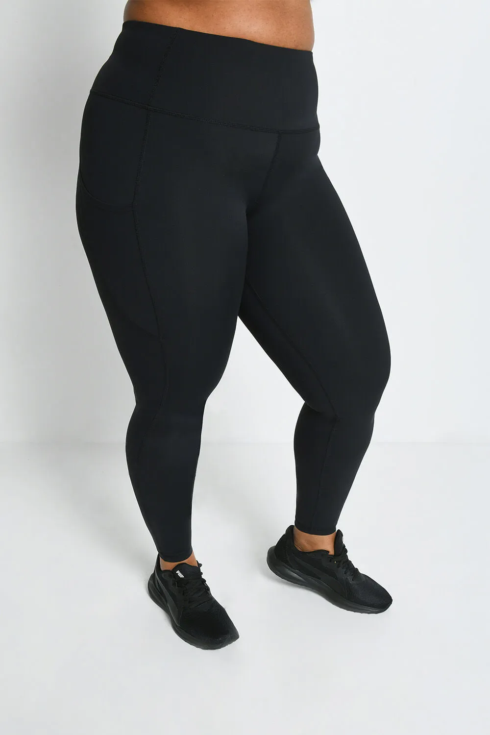 Curve Energise Full Length Sports Leggings - Midnight Black sold by LOVALL product image thumbnail 2