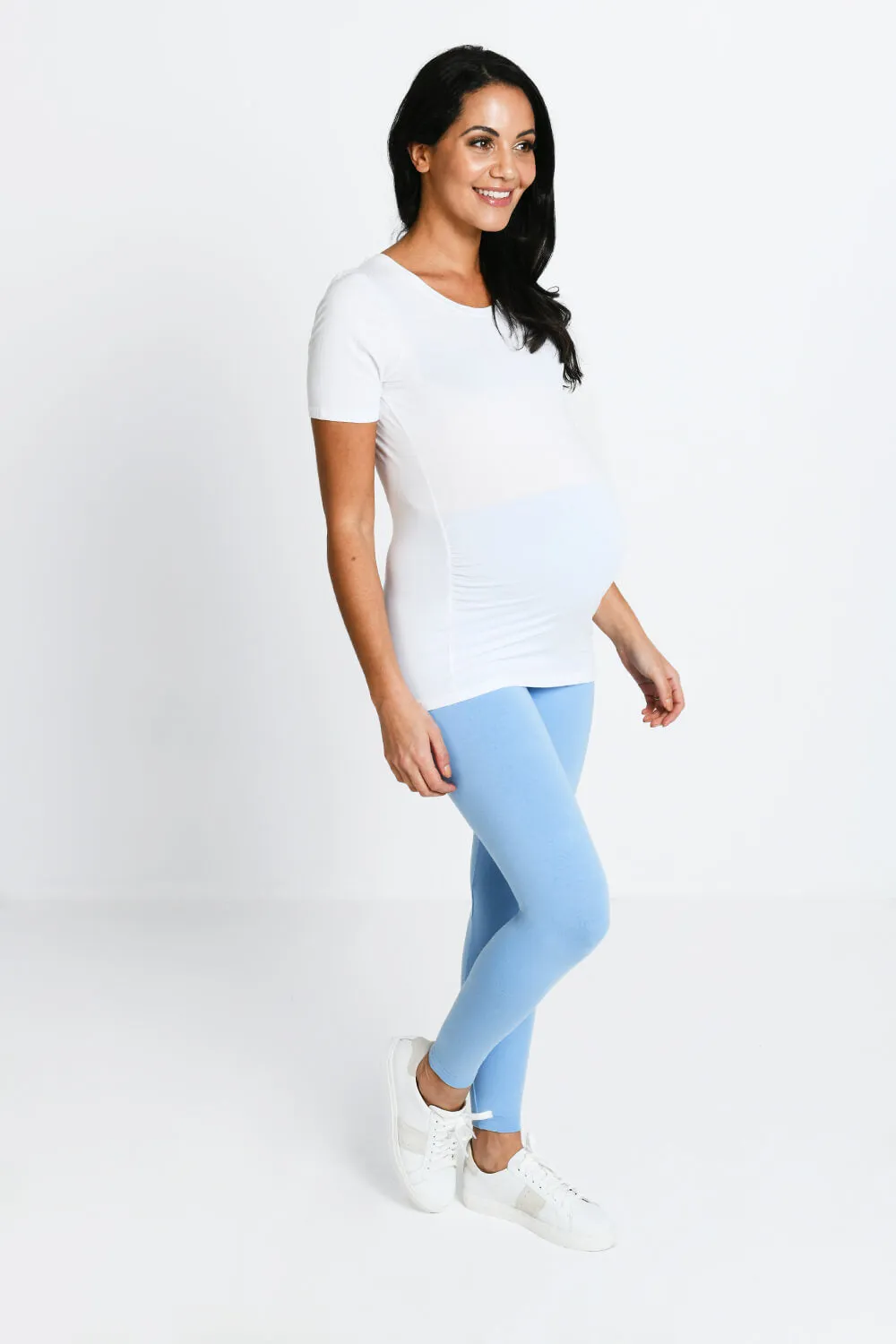 Maternity Everyday Leggings - Powder Blue sold by LOVALL