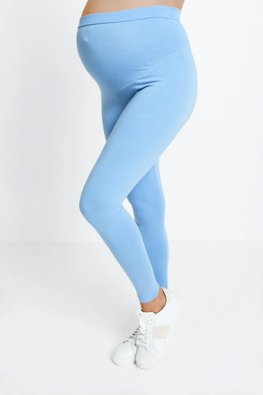 Maternity Everyday Leggings - Powder Blue sold by LOVALL product image thumbnail 2