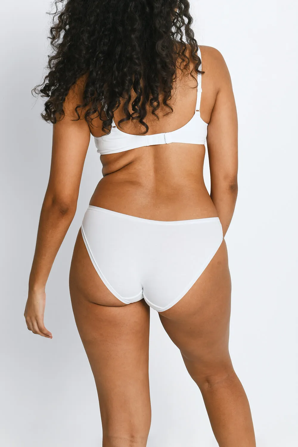Cotton Bikini Knickers 3 Pack - White sold by LOVALL product image thumbnail 5