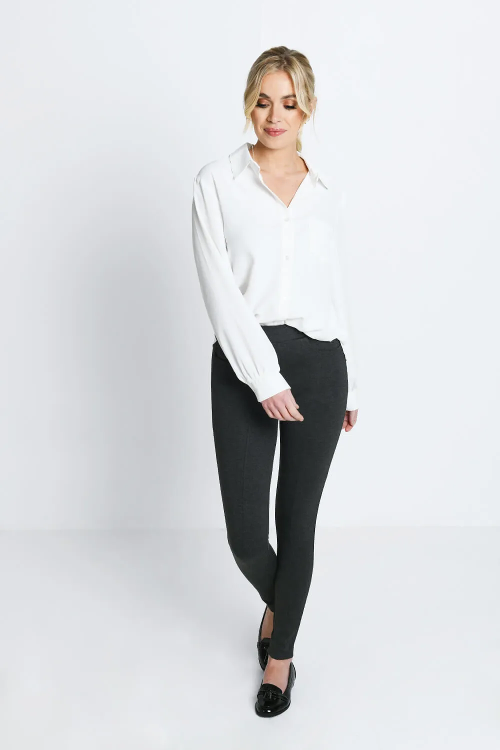 Treggings - Grey Marl sold by LOVALL