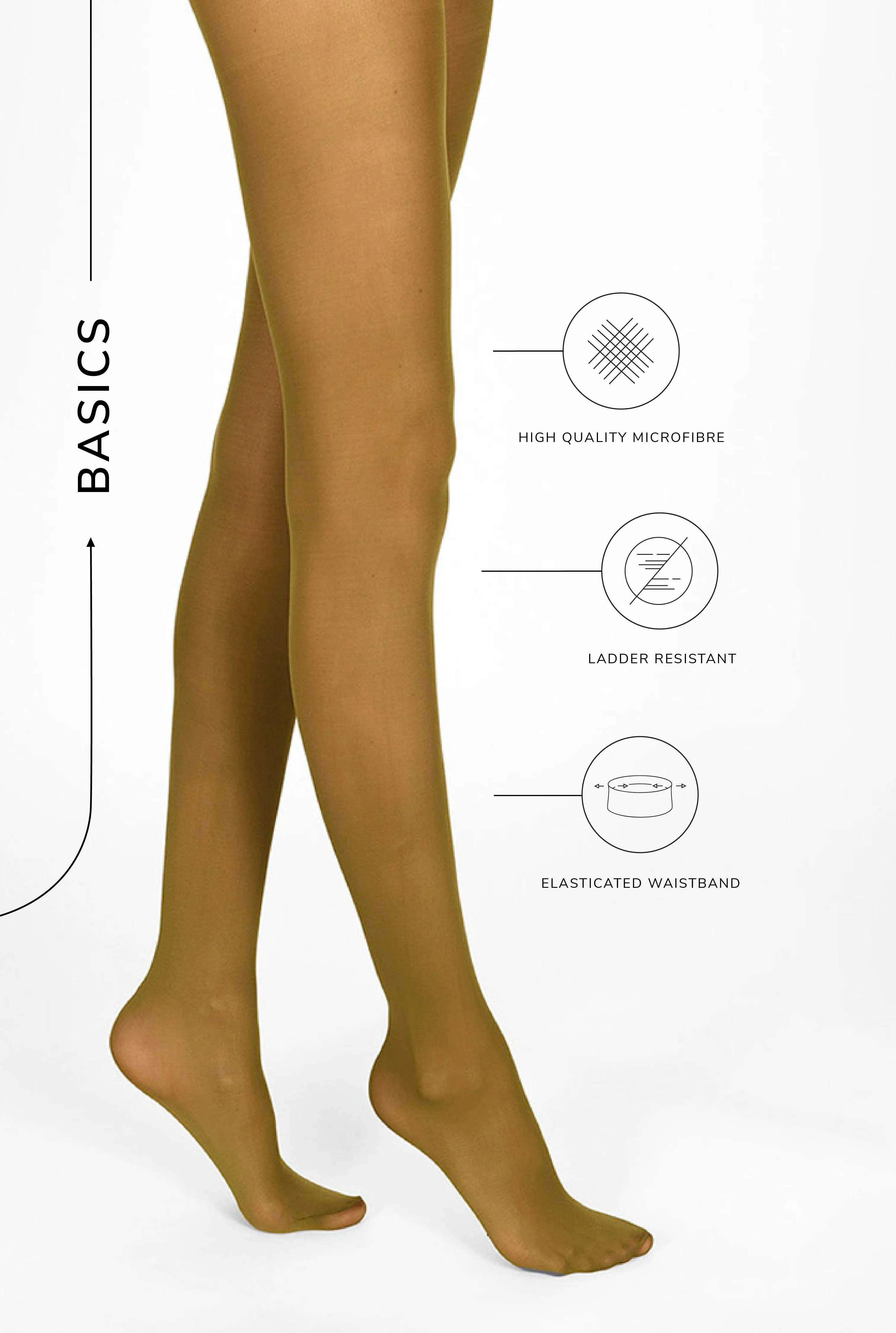 40 Denier Tights - Olive Green sold by LOVALL product image thumbnail 3