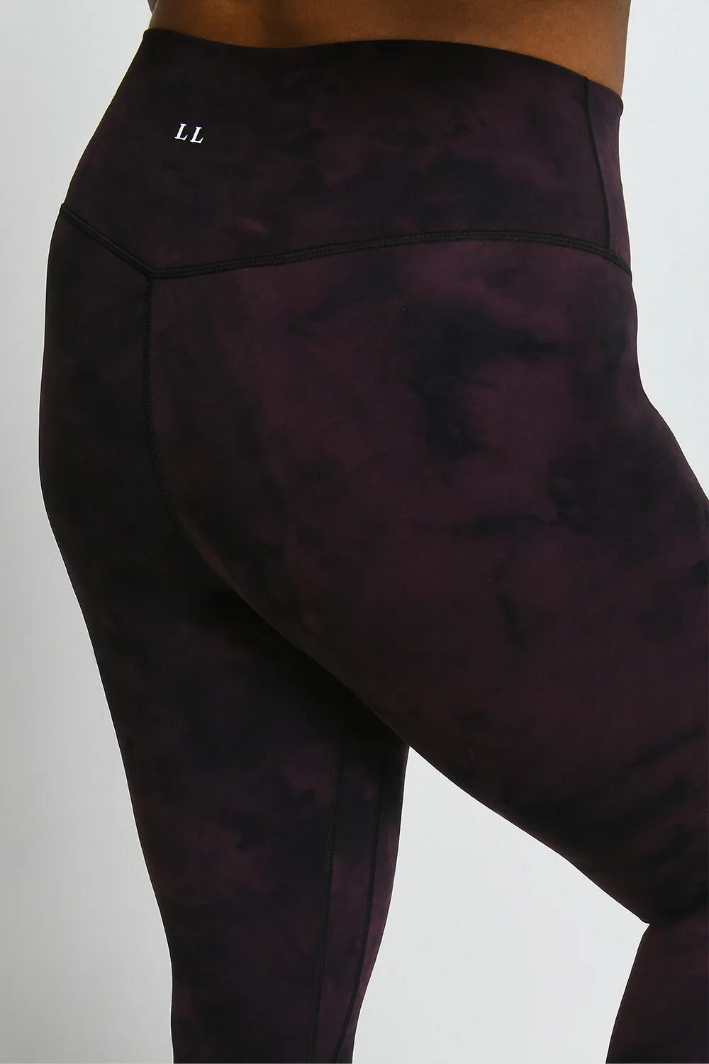 Curve Revitalise 7/8 High Waisted Leggings - Dark Cherry Tie Dye sold by LOVALL product image thumbnail 4
