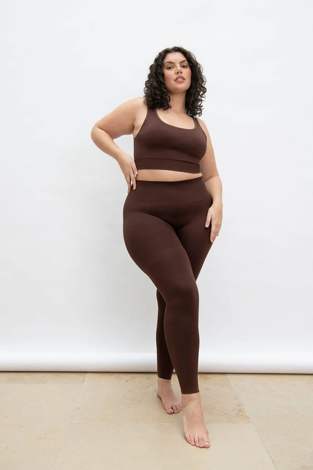 Curve Ultimate Seamless Bralette - Chocolate Brown sold by LOVALL product image thumbnail 5