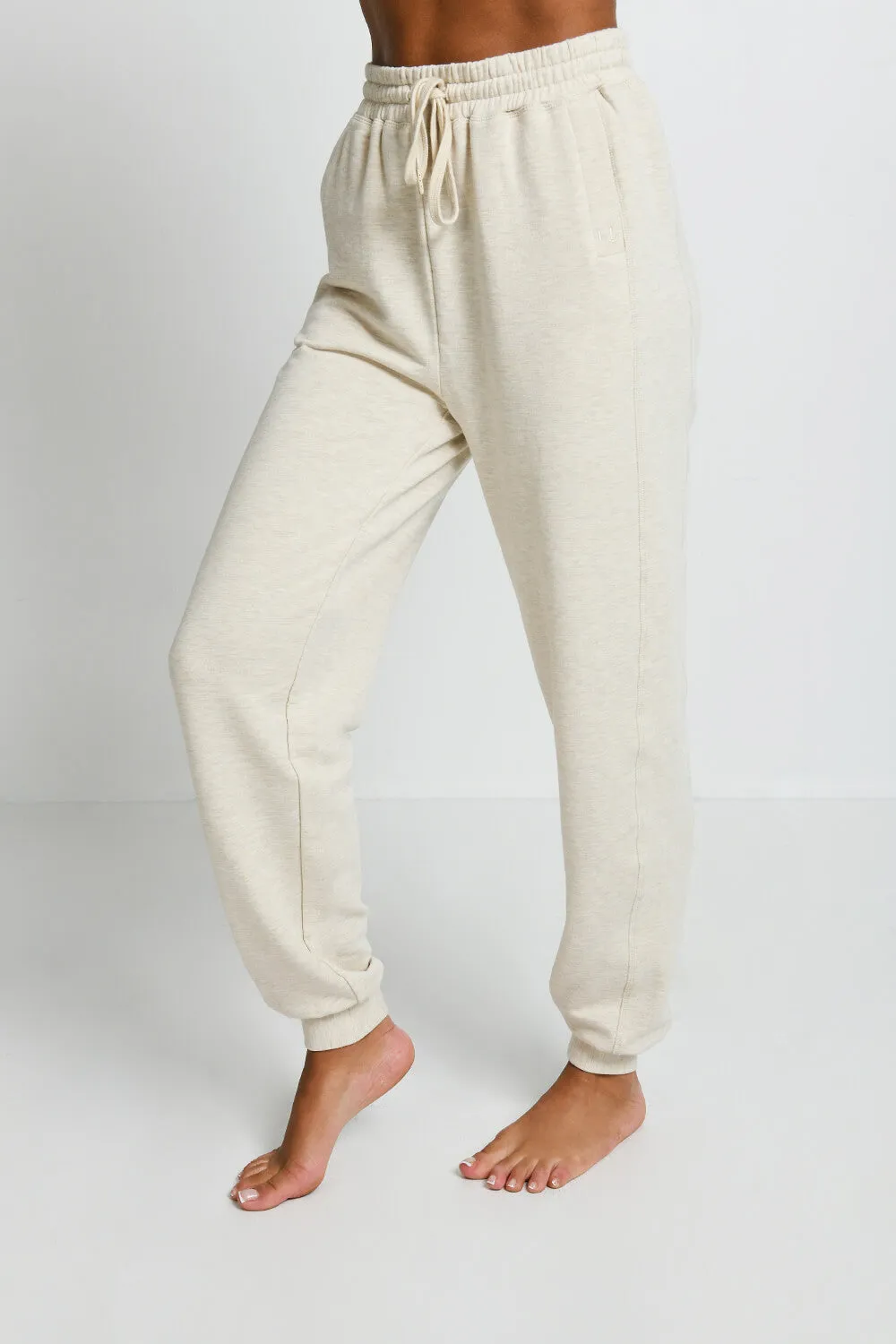 Luxe Lounge Jogger - Vanilla Marl sold by LOVALL product image thumbnail 2
