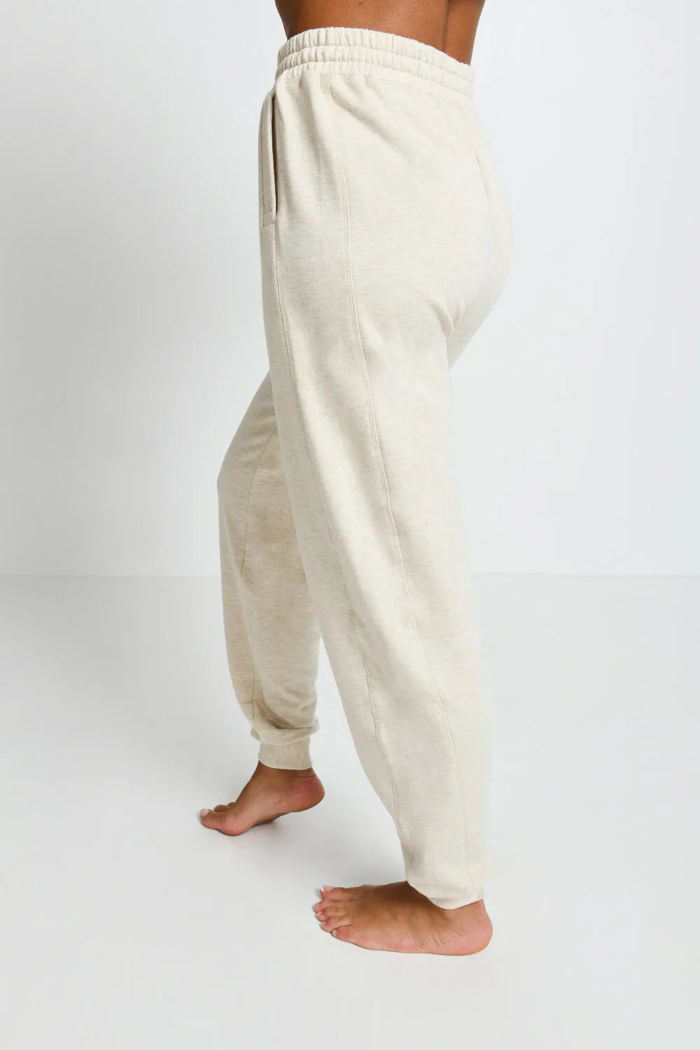 Luxe Lounge Jogger - Vanilla Marl sold by LOVALL product image thumbnail 4