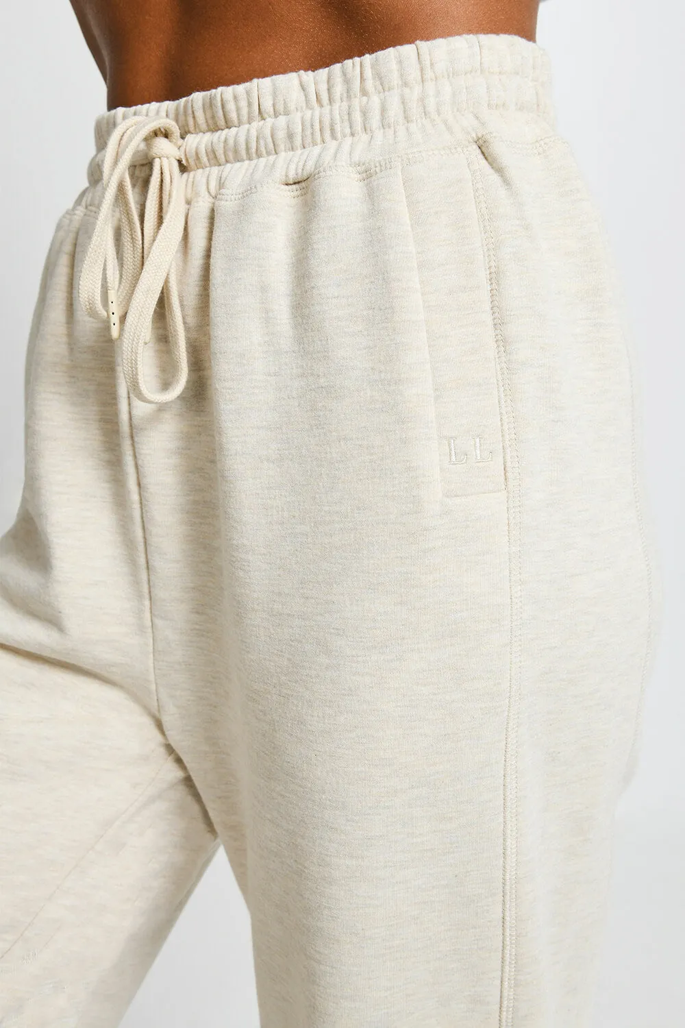 Luxe Lounge Jogger - Vanilla Marl sold by LOVALL product image thumbnail 5