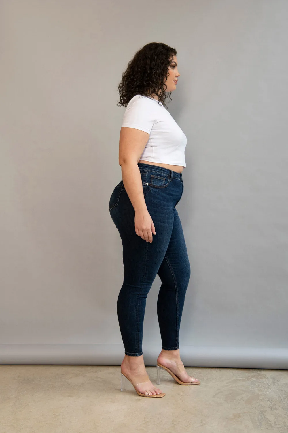 Curve Lift & Shape Jeans - Dark Blue sold by LOVALL product image thumbnail 3
