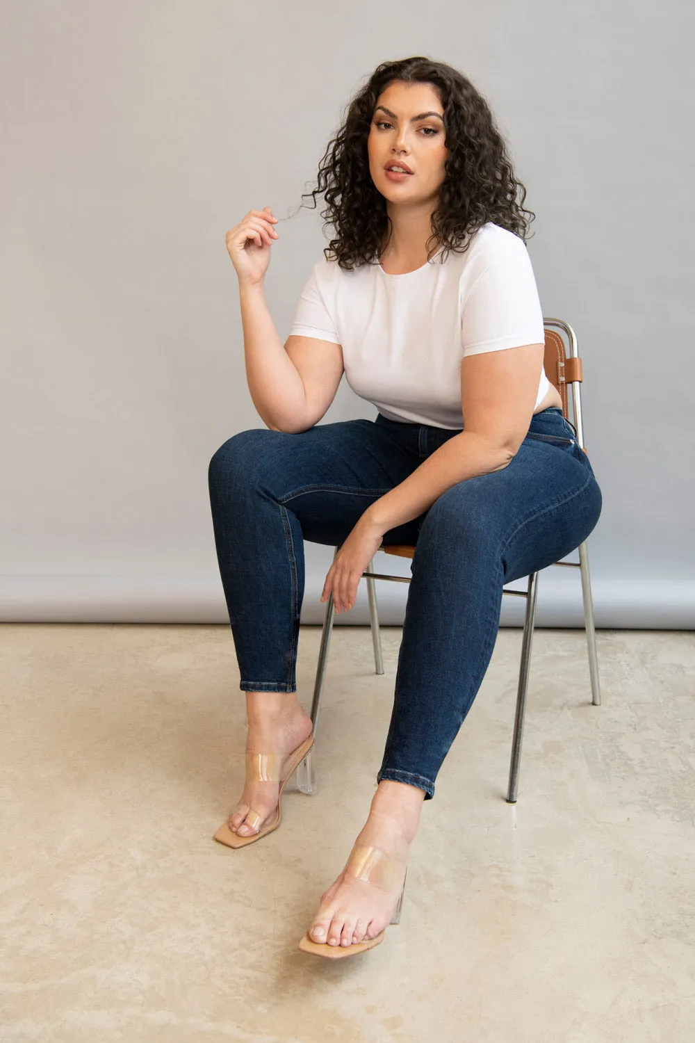 Curve Lift & Shape Jeans - Dark Blue sold by LOVALL product image thumbnail 2