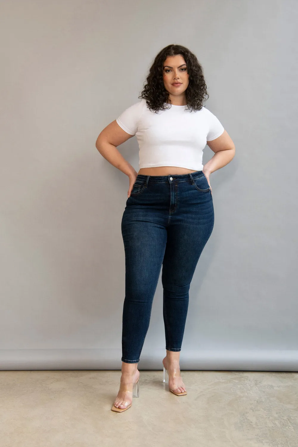 Curve Lift & Shape Jeans - Dark Blue sold by LOVALL product image thumbnail 5