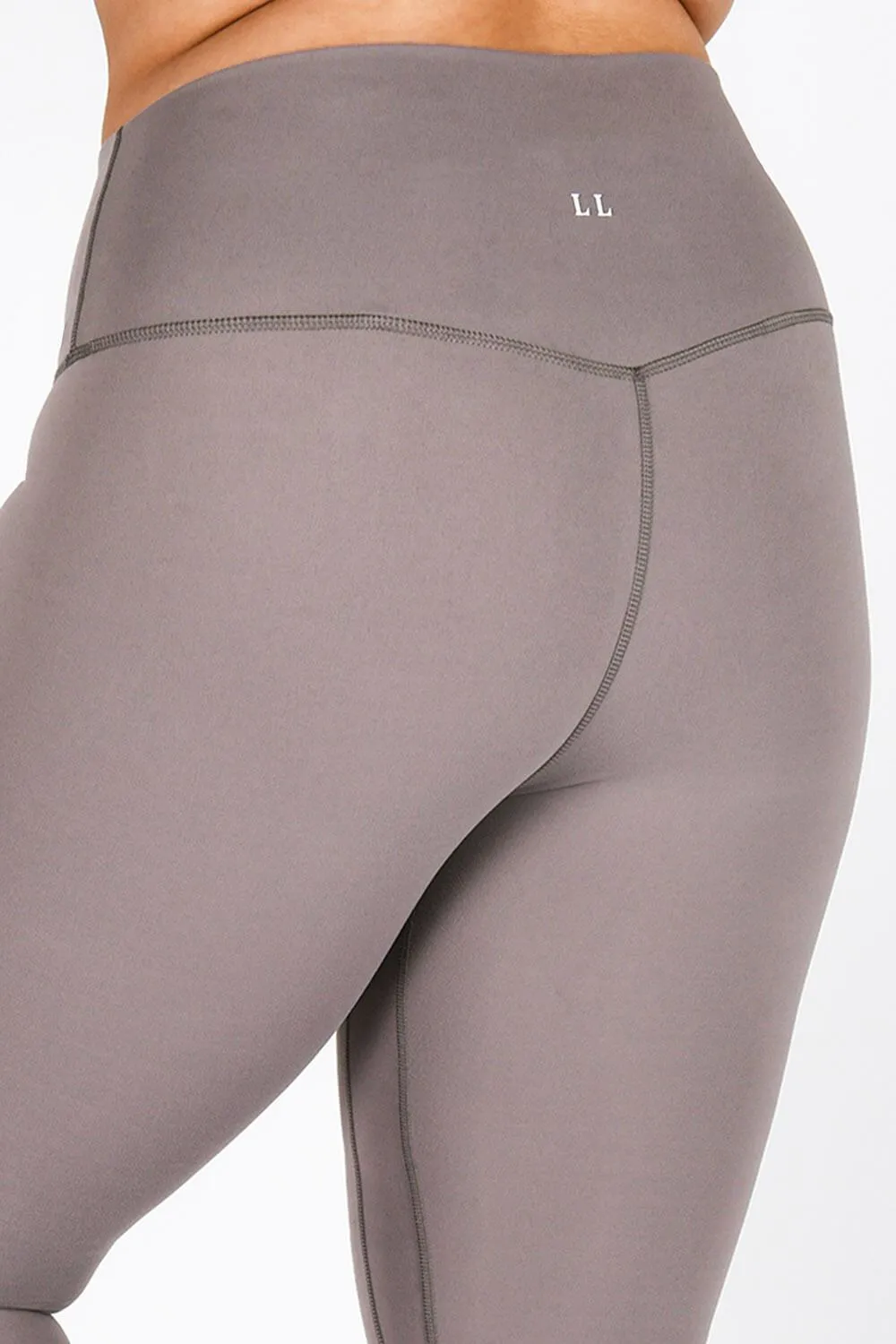 Curve Revitalise 7/8 High Waisted Leggings - Mauve sold by LOVALL product image thumbnail 4
