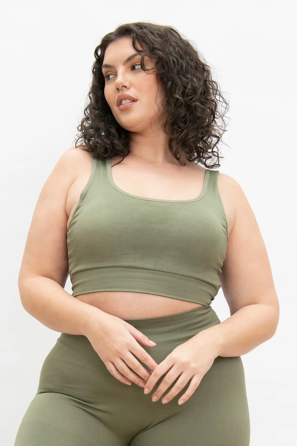 Curve Ultimate Seamless Bralette - Sage Green sold by LOVALL
