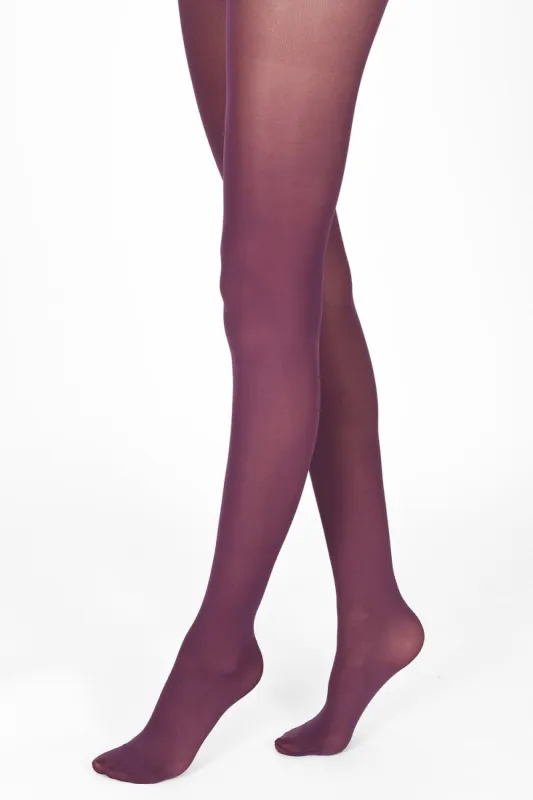 40 Denier Tights - Acai Purple sold by LOVALL
