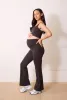 Maternity 24/7 Revitalise Flare Leggings - Black Coffee sold by LOVALL