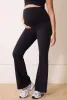 Maternity 24/7 Revitalise Flare Leggings - Midnight Black sold by LOVALL