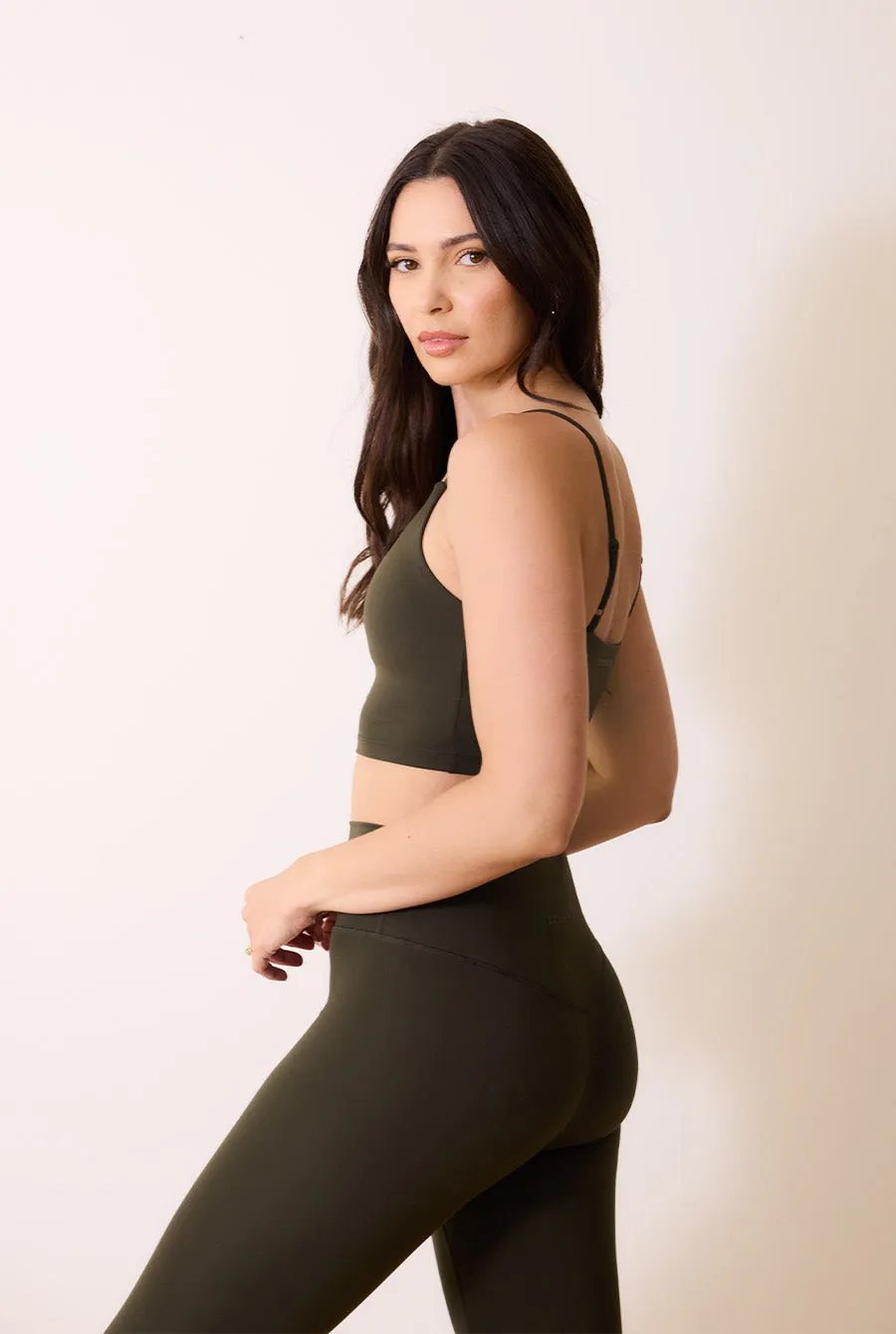 24/7 Revitalise High Waisted Leggings - Deep Olive sold by LOVALL product image thumbnail 5
