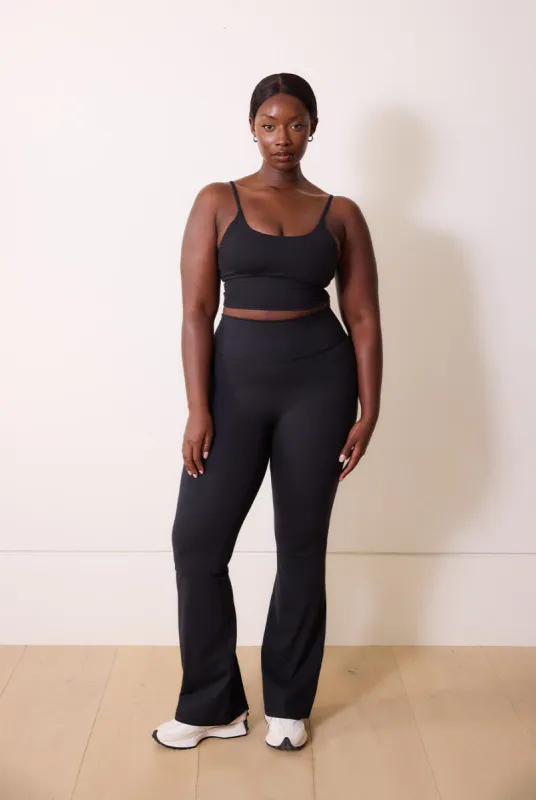 Curve 24/7 Revitalise Flare Leggings - Midnight Black sold by LOVALL