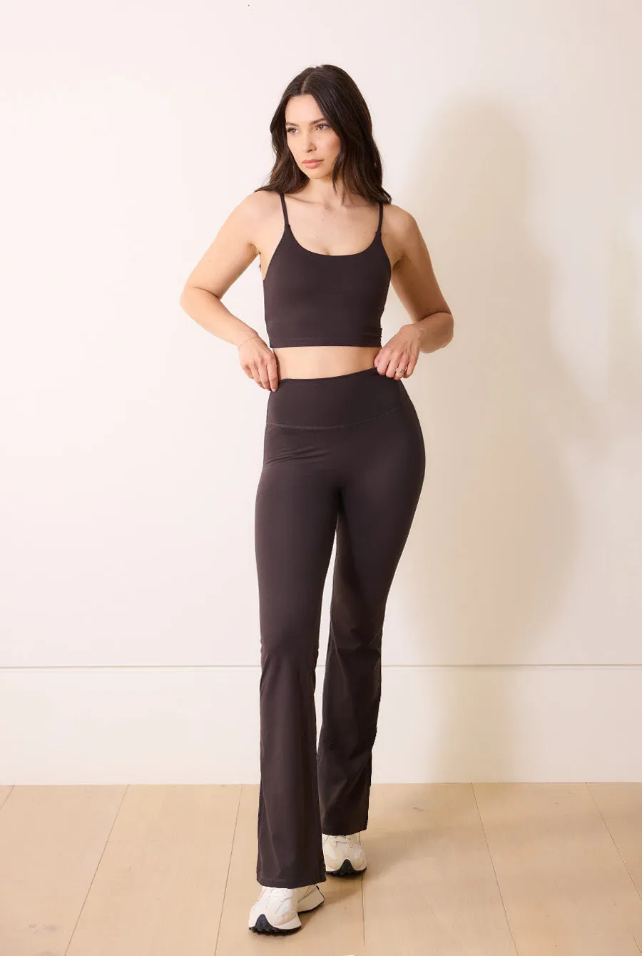 Curve 24/7 Revitalise Flare Leggings - Black Coffee sold by LOVALL