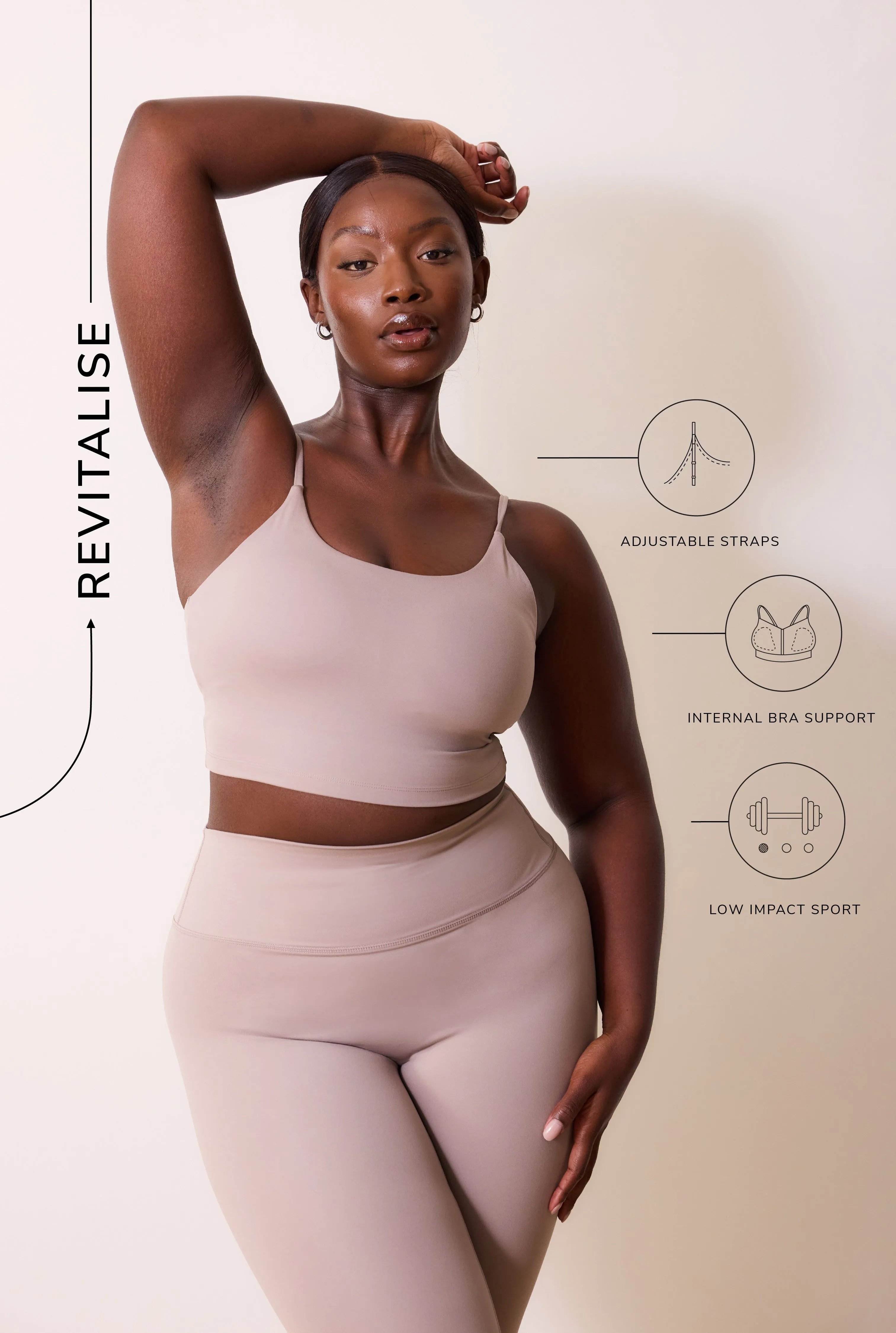 Curve 24/7 Revitalise Sports Bra - Clay sold by LOVALL product image thumbnail 3