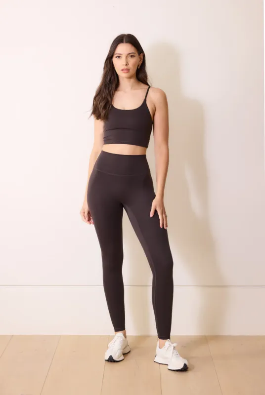 24/7 Revitalise 7/8 High Waisted Leggings - Black Coffee sold by LOVALL