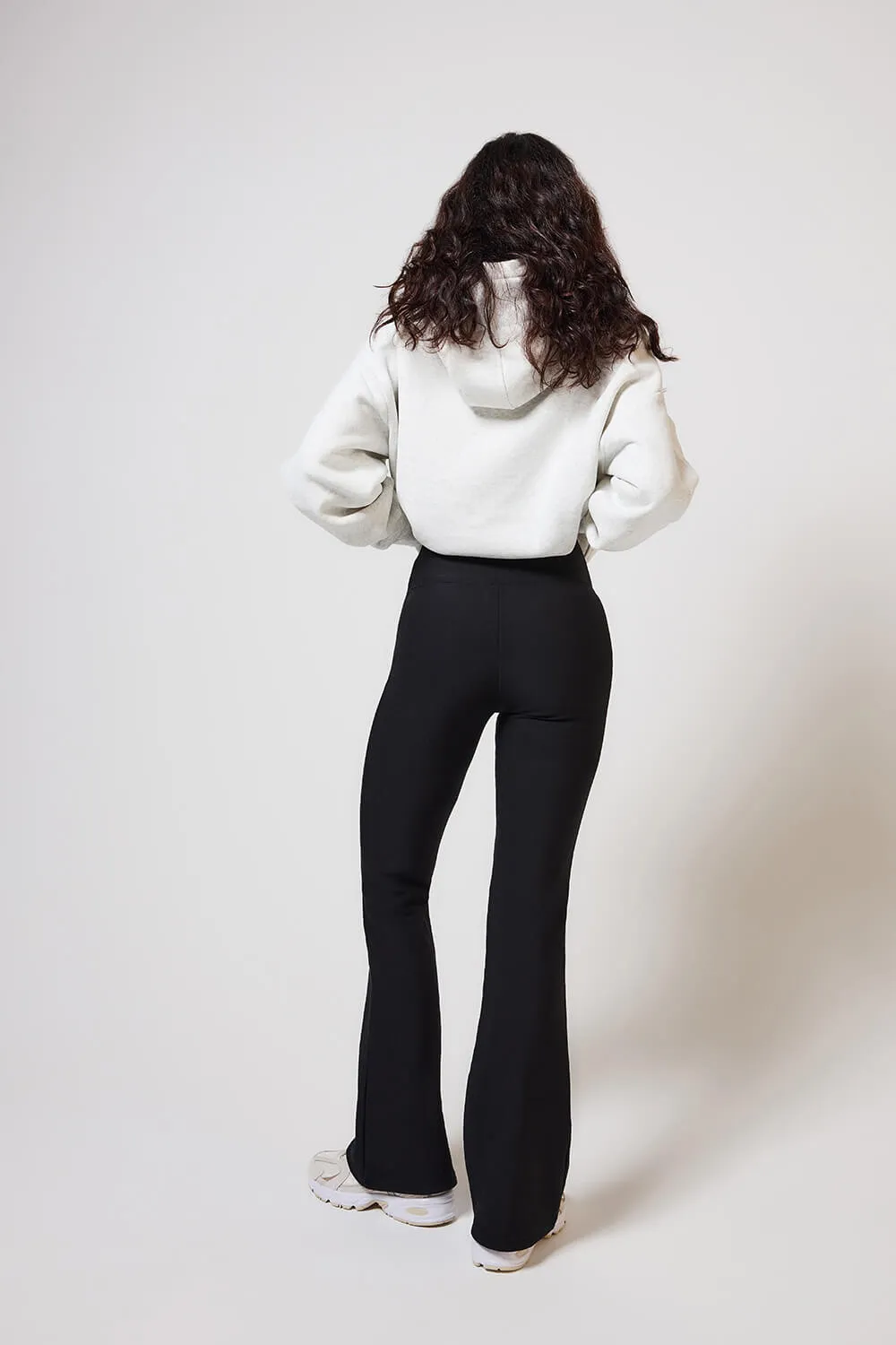Curve Winter Flare Leggings - Black sold by LOVALL product image thumbnail 4