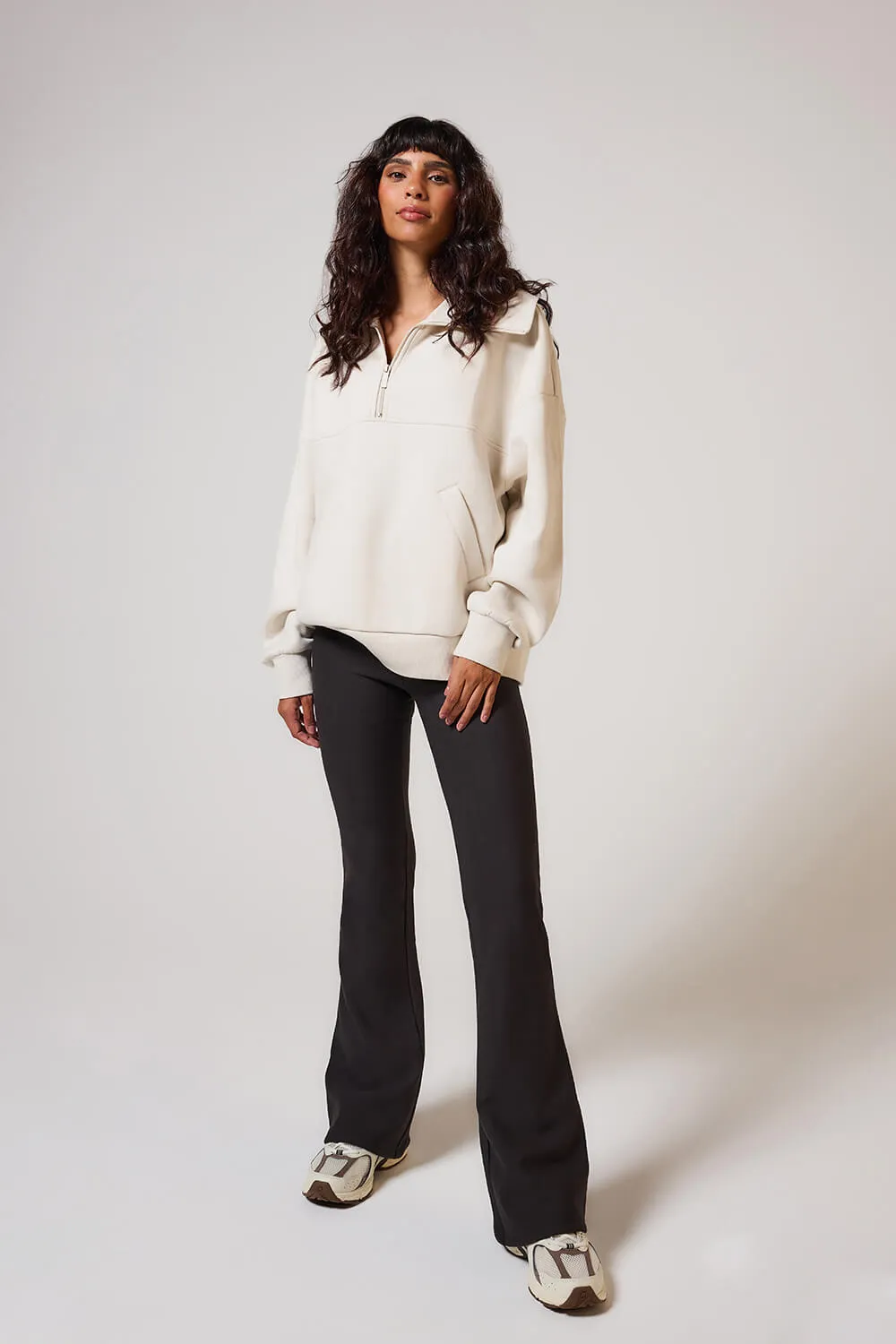 Curve Winter Flare Leggings - Black Coffee sold by LOVALL product image thumbnail 2