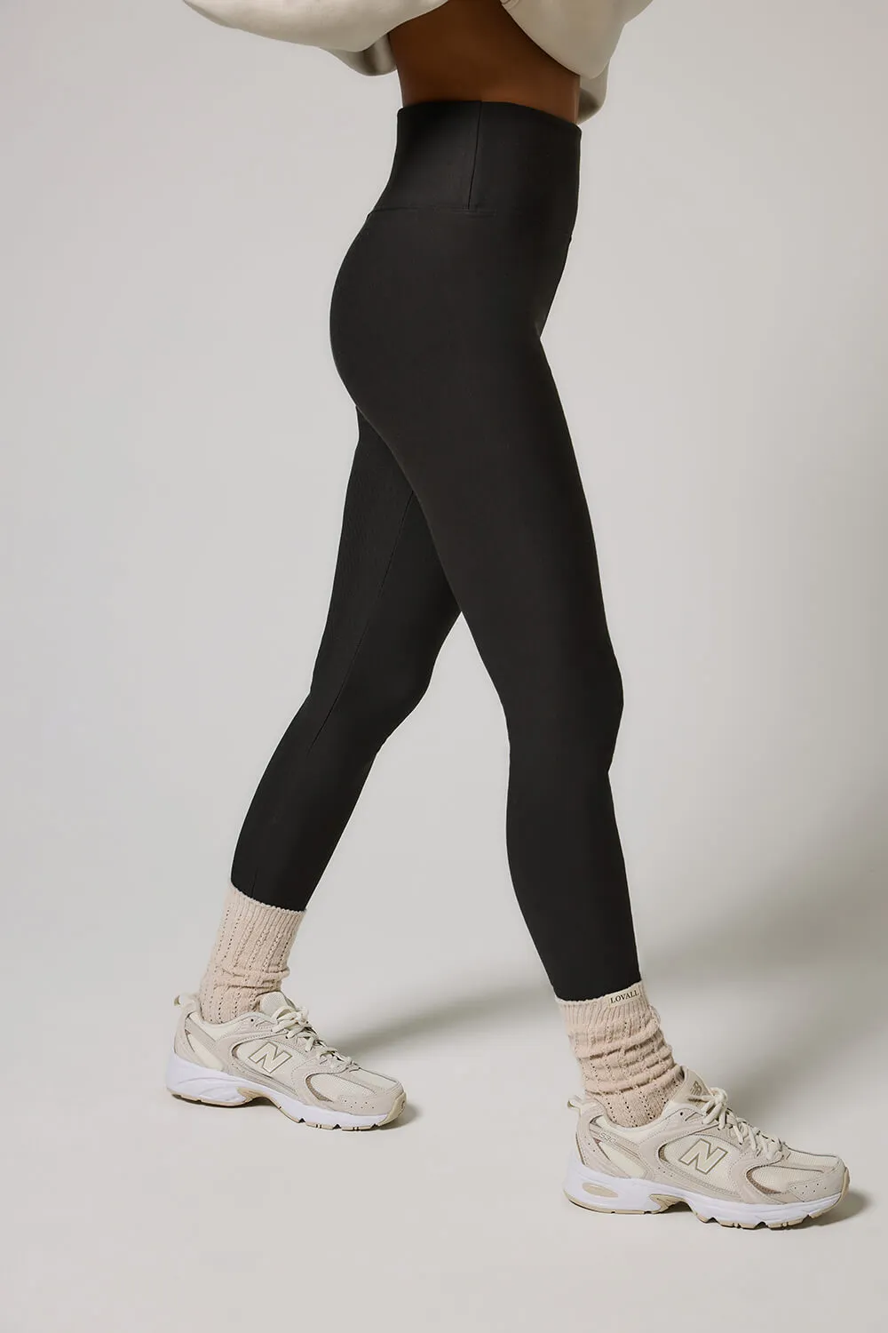 Winter Everyday High Waisted Leggings - Black Coffee sold by LOVALL product image thumbnail 5