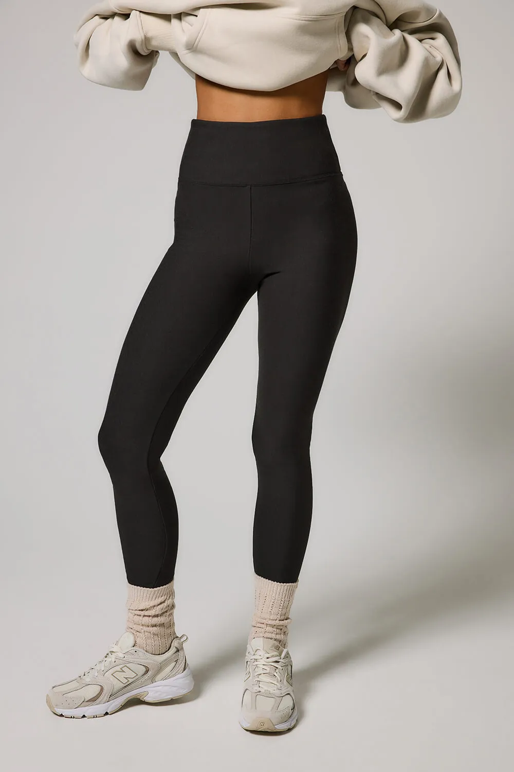 Winter Everyday High Waisted Leggings - Black Coffee sold by LOVALL product image thumbnail 4