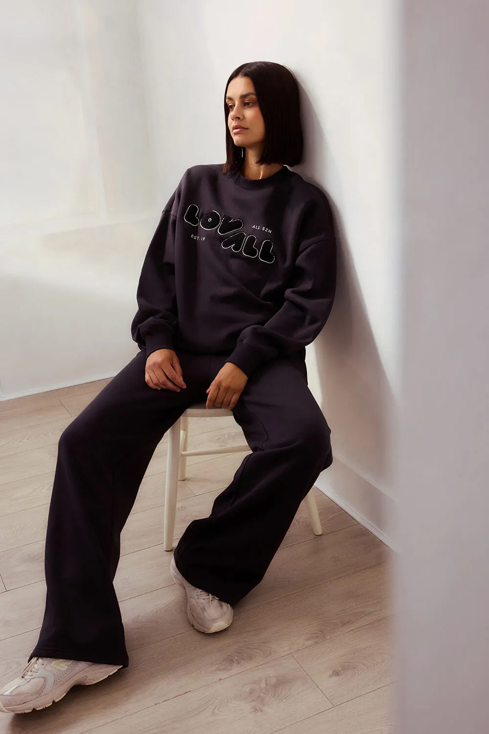 Organic Oversized Sweatshirt Style 2 - Shadow sold by LOVALL product image thumbnail 4