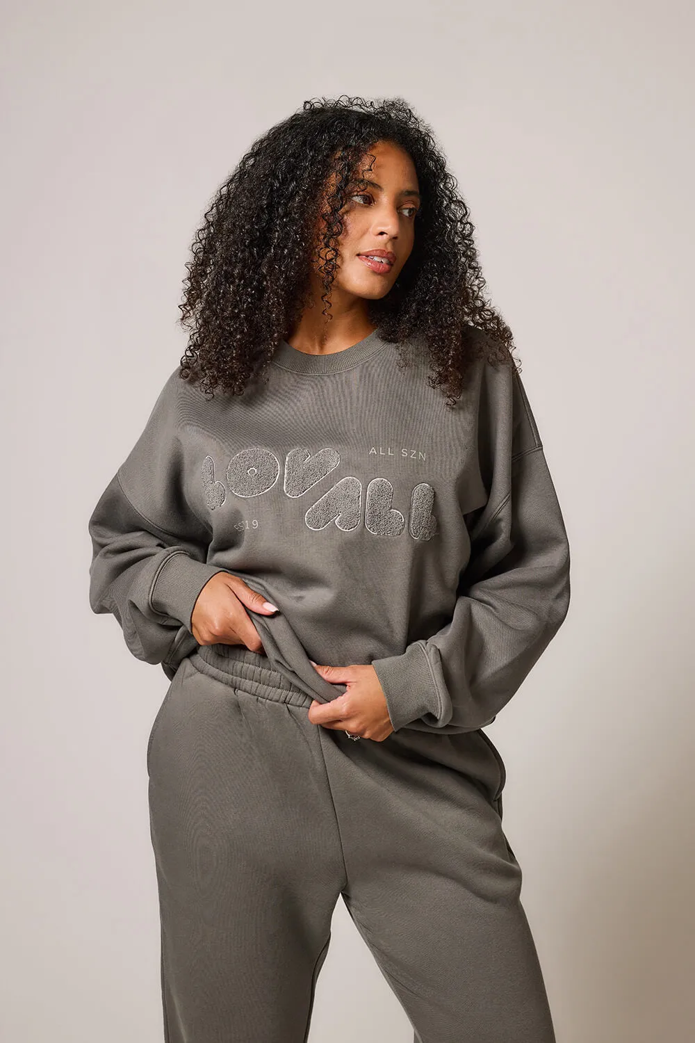 Curve Organic Oversized Sweatshirt Style 2 - Slate Green sold by LOVALL