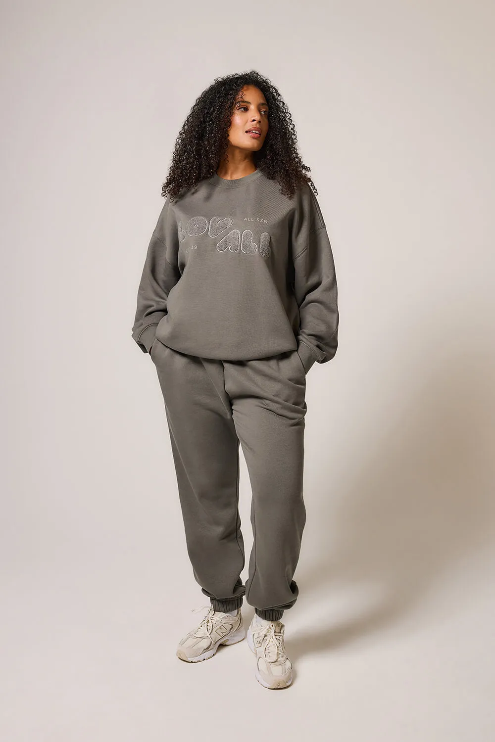 Curve Organic Oversized Sweatshirt Style 2 - Slate Green sold by LOVALL product image thumbnail 5
