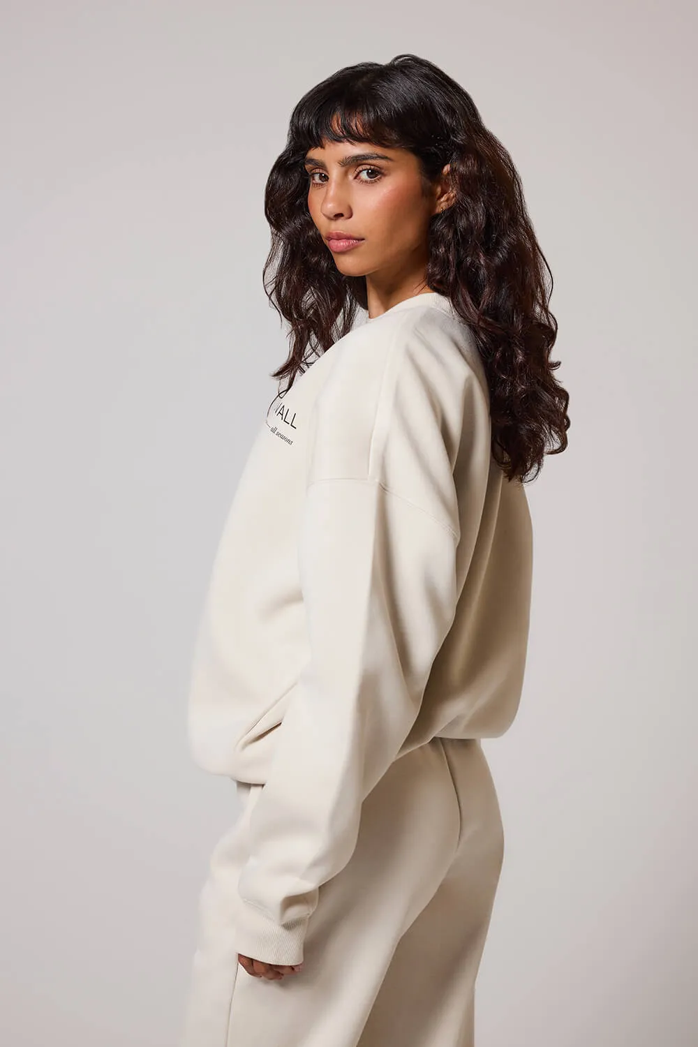 Organic Oversized Sweatshirt Style 3 - Ecru sold by LOVALL product image thumbnail 4