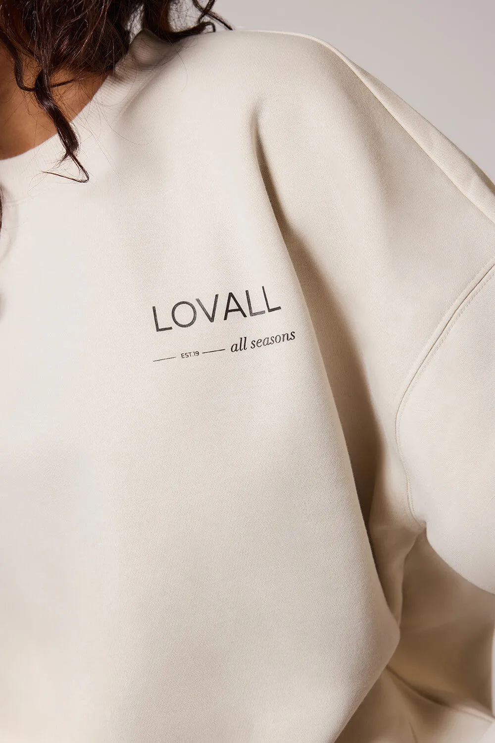 Organic Oversized Sweatshirt Style 3 - Ecru sold by LOVALL product image thumbnail 2