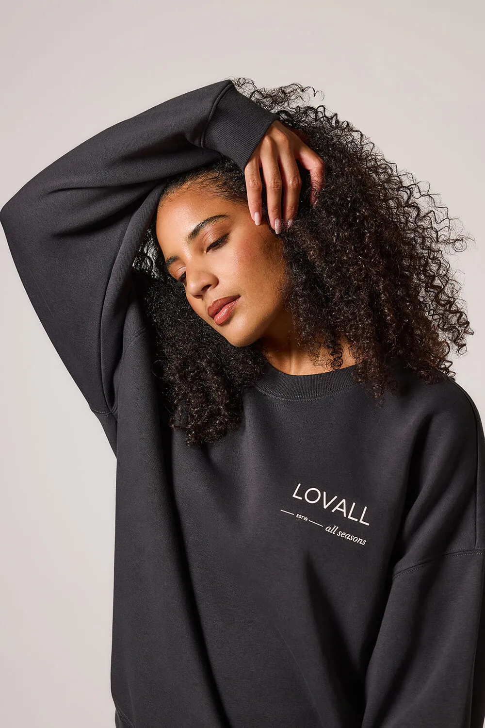 Curve Organic Oversized Sweatshirt Style 3 - Shadow sold by LOVALL product image thumbnail 2