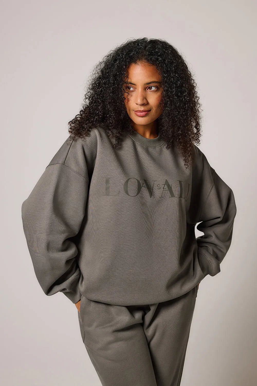 Curve Organic Oversized Sweatshirt Style 4 - Slate Green sold by LOVALL